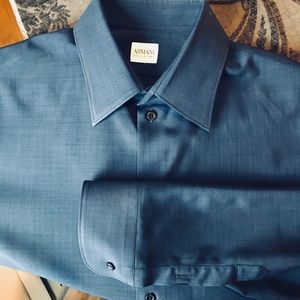 Armani Dress Shirt Dark Blue